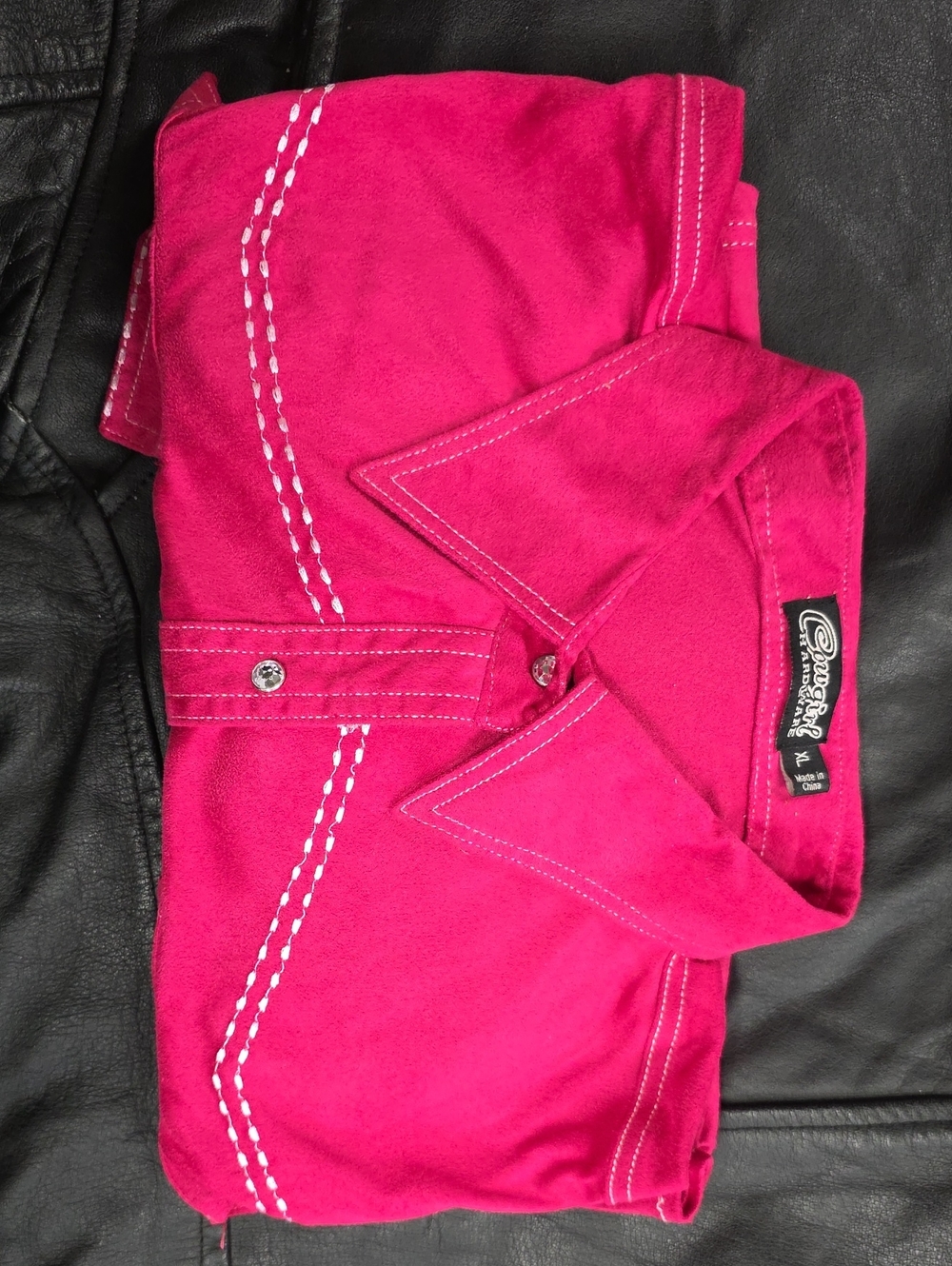 Cowgirl Hardware Pink Women's Jeans Shirt Longsleve Shirt XL
